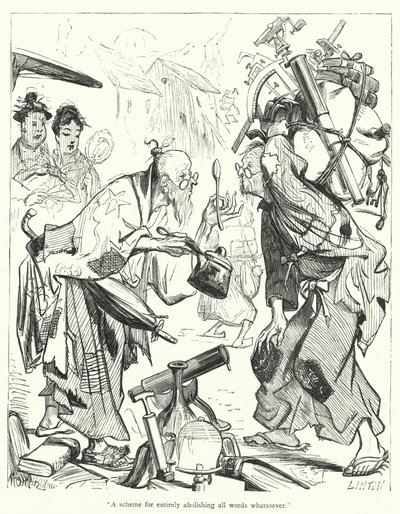 Kuvitus Jonathan Swiftin teokselle Gulliver
