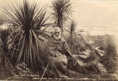 Kilpailun viimeinen, Matene Korako Wera. Ote Hapu Ngatimamoe, n. 1895 (albumiprintti) tekijältä Thomas Muir