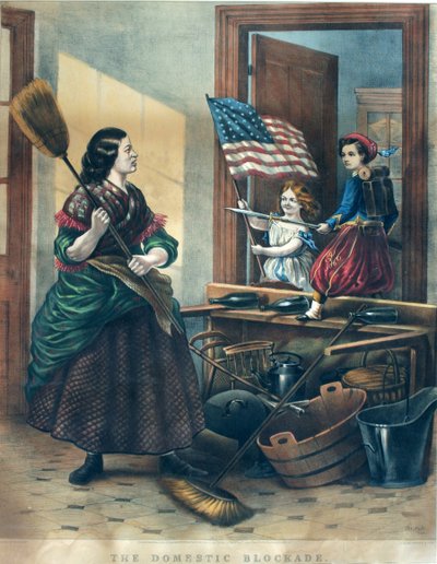Domestic Blockade, satiirinen painos unionin saarrosta. tekijältä Thomas Nast