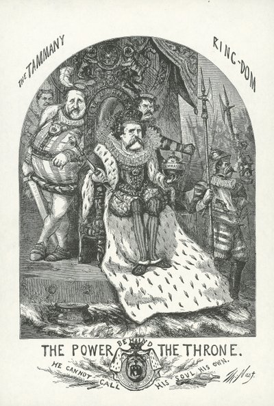 John T. Hoffman ja William "Boss" Tweed tekijältä Thomas Nast