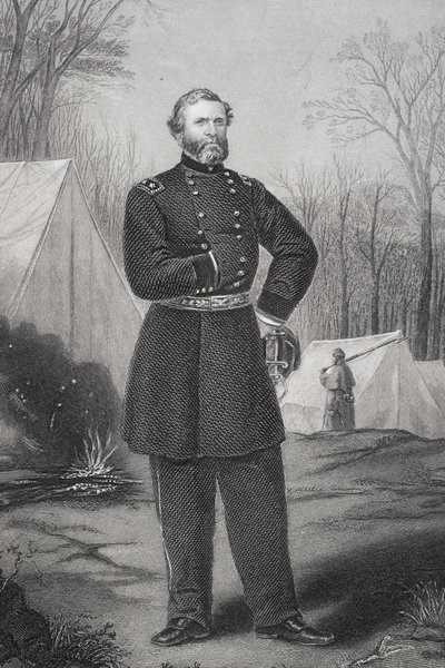 Kenraali George Henry Thomasin muotokuva (1816-70) tekijältä Thomas Nast