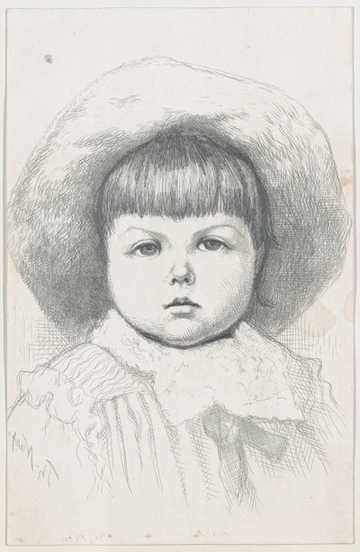 Lapsen muotokuva Cyril Nast, vuoden 1879 jälkeen, vuoden 1879 jälkeen. tekijältä Thomas Nast