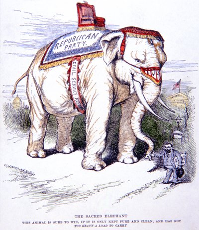 "Pyhä norsu" tekijältä Thomas Nast