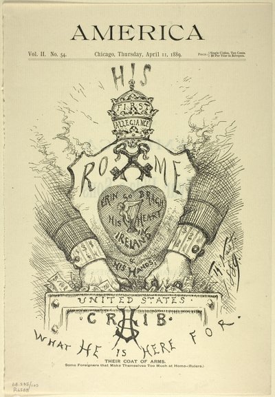 Heidän vaakunaan tekijältä Thomas Nast