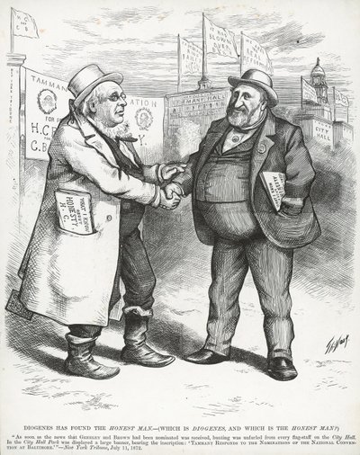 William "Boss" Tweed ja Horace Greeley, "Harper