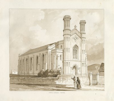 (Ylä) Gornal Church: seepiapesupiirros tekijältä Thomas Peploe Wood