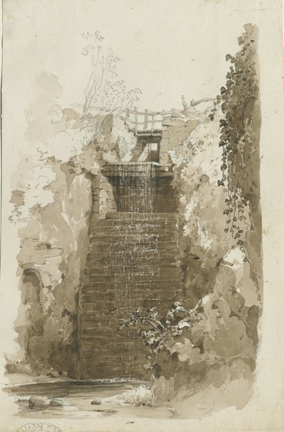 Biddulph - maaseutunäkymä: tussipiirustus, 8.6.1837 (piirustus) (piirustus) tekijältä Thomas Peploe Wood