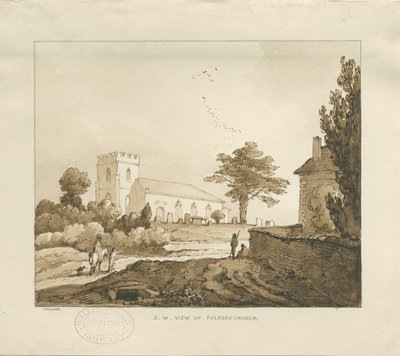 Fulfordin kirkko: seepiapiirros tekijältä Thomas Peploe Wood