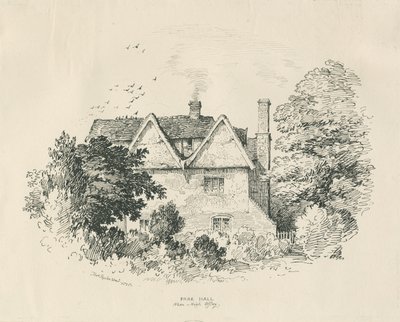 High Offley - Park Hall: tussipiirros (vinjetoitu). tekijältä Thomas Peploe Wood