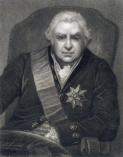 Joseph Banks, president de la Royal Society PRS, botànic, 1800 finlandès tekijältä Thomas Philips