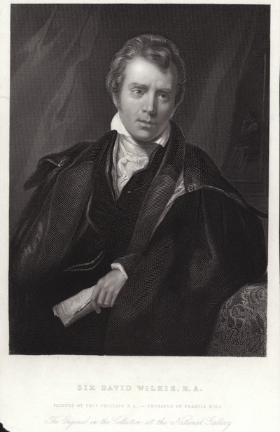 Sir David Wilkie, skotlantilainen taidemaalari. Francis Hollin kaiverrus tekijältä Thomas Phillips