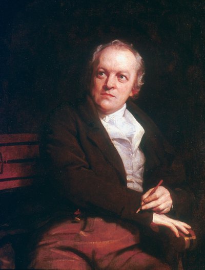 William Blake, englantilainen mystikko, runoilija, taiteilija ja kaivertaja, 1807 tekijältä Thomas Phillips