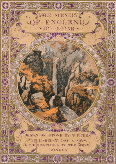 J. B. Pynen esikuva Englannin järvimaisemille, 1850-luku. tekijältä Thomas Picken