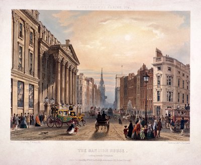 Mansion House and Cheapside, Lontoo, 1851 tekijältä Thomas Picken