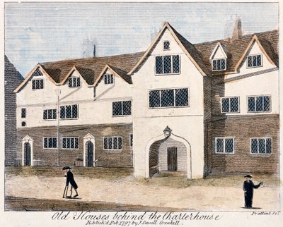 Talot Charterhouse Hospitalin takana, Lontoo, 1797. tekijältä Thomas Prattent