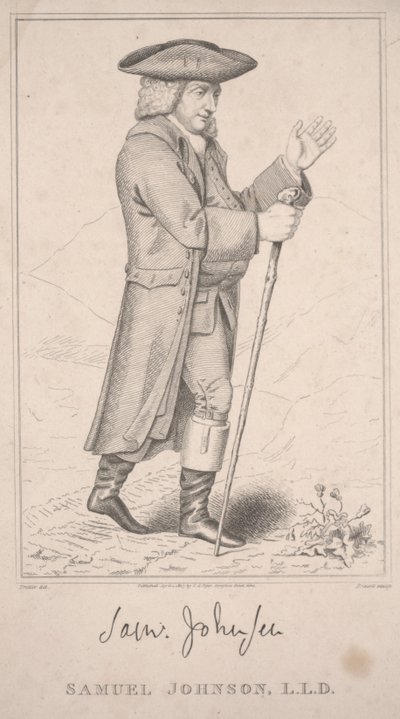 Samuel Johnson Highland-kiertueella vuonna 1773 tekijältä Thomas Priscott