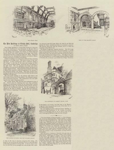 Uudet rakennukset Trinity Hallissa, Cambridgessa tekijältä Thomas Raffles Davison