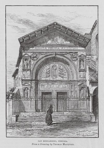 San Bernardino, Perugia (kaiverrus) tekijältä Thomas Robert Macquoid