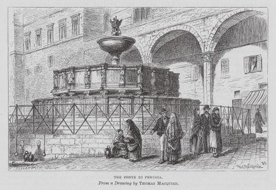 Fonte Di Perugia (kaiverrus) tekijältä Thomas Robert Macquoid