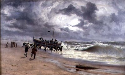 Life Boatin laukaisu tekijältä Thomas Rose Miles