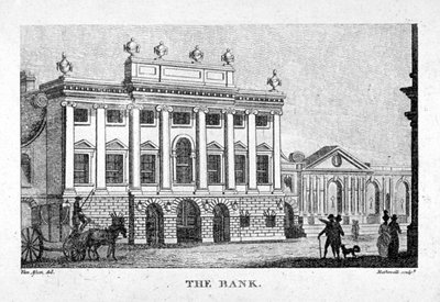 The Bank of England, Lontoon kaupunki, 1800. tekijältä Thomas Rothwell