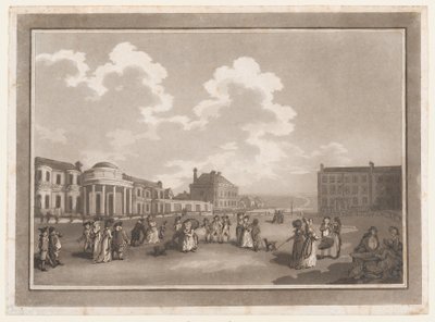 The Steine An Excursion to Brighthelmstone, 1. kesäkuuta 1790, 1. kesäkuuta 1790. Tekijät: Thomas Rowlandson, Samuel Alken. tekijältä Thomas Rowlandson, Samuel Alken