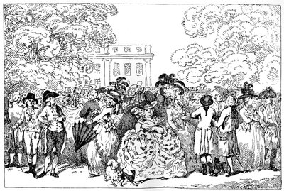 1784 tai Päivän muoti, 1784. tekijältä Thomas Rowlandson