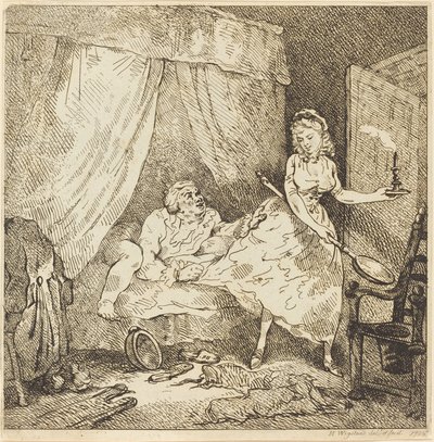 Sängynlämmitin tekijältä Thomas Rowlandson