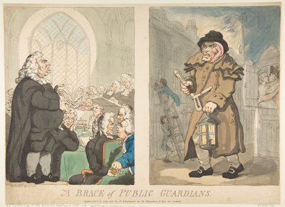 A Brace of Public Guardians, 10. heinäkuuta 1800. tekijältä Thomas Rowlandson
