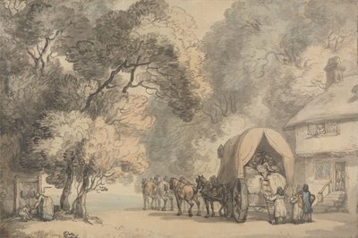 Kuljettajan vaunu tekijältä Thomas Rowlandson