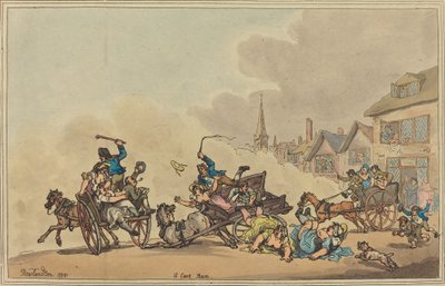 Kärrykilpailu, 1788. tekijältä Thomas Rowlandson