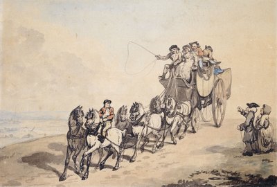 Valmennuskohtaus, tekijältä Thomas Rowlandson