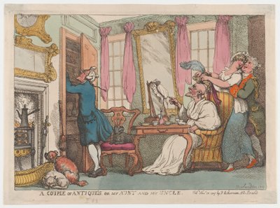 Pari antiikkia eli tätini ja setäni, 20. marraskuuta 1807, 20. marraskuuta 1807. tekijältä Thomas Rowlandson