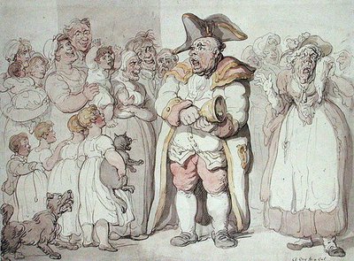 Cry for a Cat (kynä ja muste ja akvarelli paperille) tekijältä Thomas Rowlandson