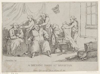 Pukuhuone Brightonissa tekijältä Thomas Rowlandson