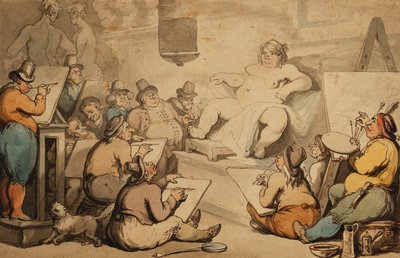 hollantilainen akatemia, tekijältä Thomas Rowlandson