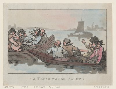 Makean veden tervehdys, 1799, 1799. tekijältä Thomas Rowlandson