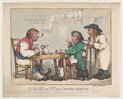 Peli Put in a Country Alehousessa, 10. elokuuta 1799, 10. elokuuta 1799. tekijältä Thomas Rowlandson