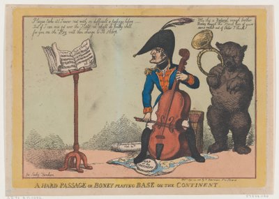 Hard Passage tai Boney Playing Base mantereella, 24. syyskuuta 1808., 24. syyskuuta 1808. tekijältä Thomas Rowlandson