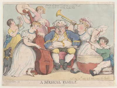 Musiikkiperhe, 30. elokuuta 1802, 30. elokuuta 1802. tekijältä Thomas Rowlandson