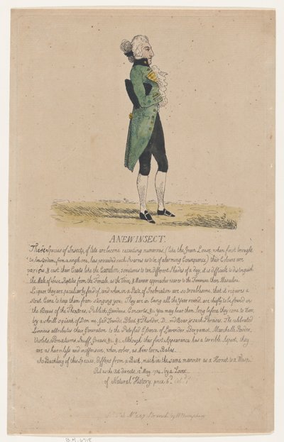 Uusi hyönteinen, 12. toukokuuta 1784, 12. toukokuuta 1784. tekijältä Thomas Rowlandson
