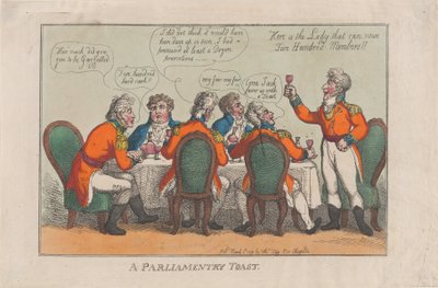 Parlamentin malja, 2. maaliskuuta 1809, 2. maaliskuuta 1809. tekijältä Thomas Rowlandson