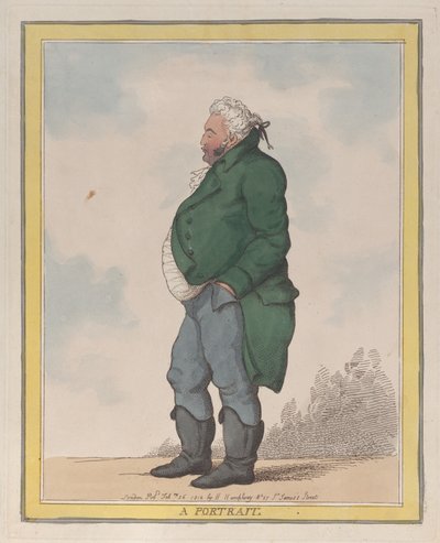 Muotokuva George, Pomfretin kolmas jaarli, 26. helmikuuta 1812, 26. helmikuuta 1812. tekijältä Thomas Rowlandson