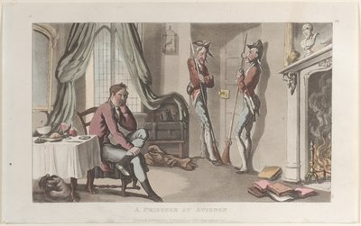 Vanki Avignonissa, Journal of Sentimental Travels in the Southern Provinces of F..., 1820. tekijältä Thomas Rowlandson