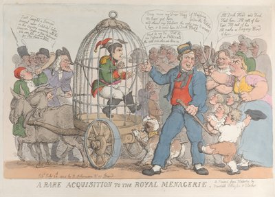 Harvinainen hankinta Royal Menagerielle, 28. heinäkuuta 1815, 28. heinäkuuta 1815. tekijältä Thomas Rowlandson