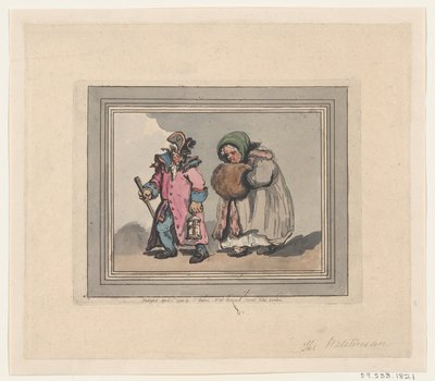 Paluu vierailulta, 3. huhtikuuta 1798, 3. huhtikuuta 1798. tekijältä Thomas Rowlandson