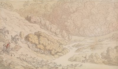 Hirvenmetsästys Länsi-Englannissa tekijältä Thomas Rowlandson