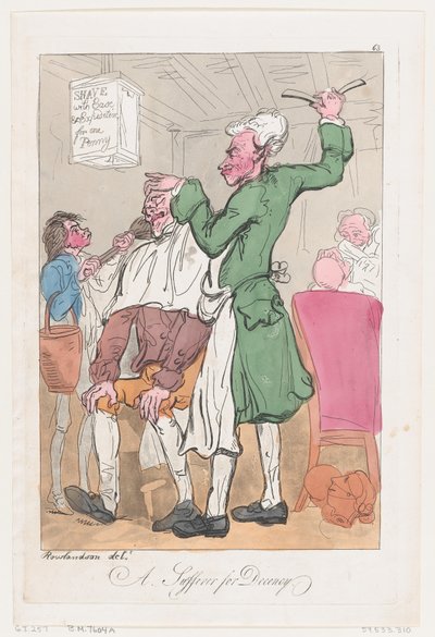 A Sufferer for Decency, 20. kesäkuuta 1789, 20. kesäkuuta 1789. tekijältä Thomas Rowlandson