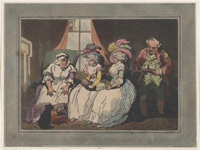 Vierailu tädin luo, 20. joulukuuta 1794, 20. joulukuuta 1794 tekijältä Thomas Rowlandson