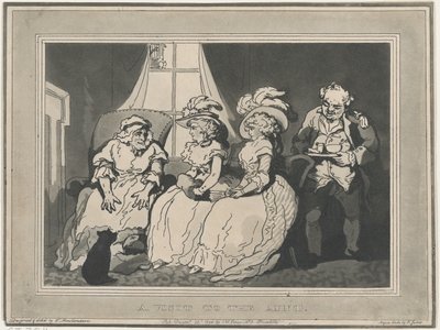 Vierailu tädin luona, 20. joulukuuta 1794, 20. joulukuuta 1794. tekijältä Thomas Rowlandson